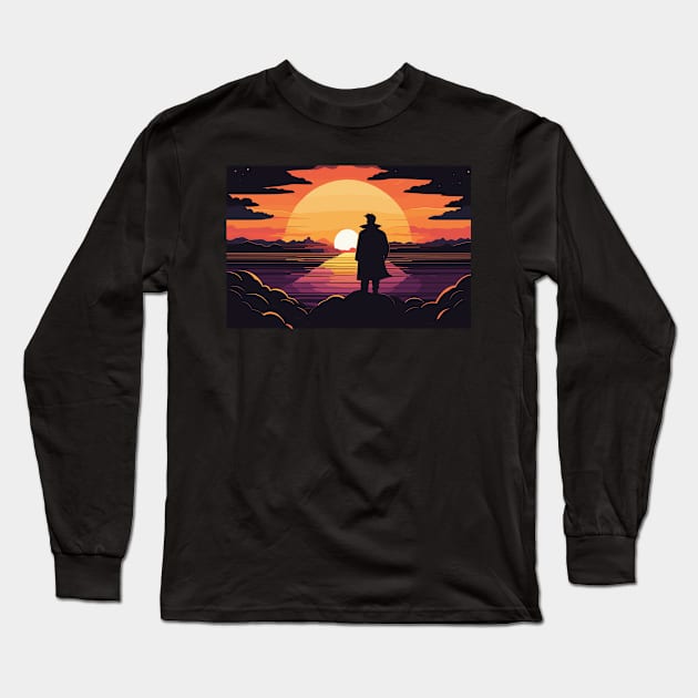 "Embracing Triumph: A Man's Journey Through Life's Challenges" Long Sleeve T-Shirt by abdellahyousra